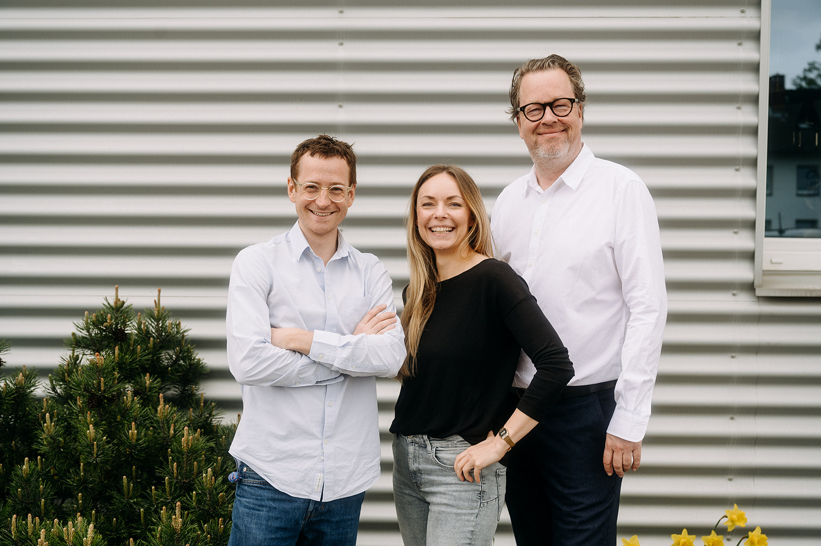 Mike Robin Höffken mit Tanja Vidican und Paco Oberwalleney